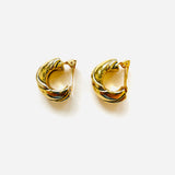 VERA GREEN STRIPED EARRINGS