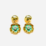 LIME GREEN EARRINGS