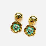 LIME GREEN EARRINGS