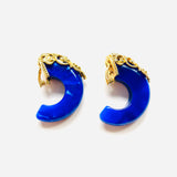 BLUE HORN EARRINGS